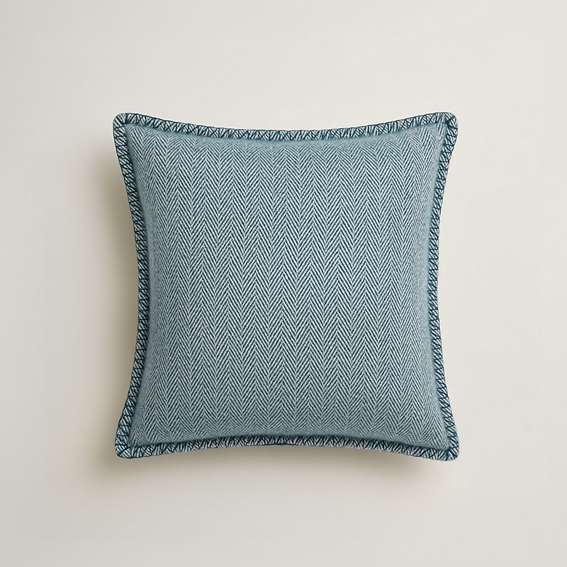 クッション 手織り 《スウィング》 - ブルー | Hermès - エルメス-公式